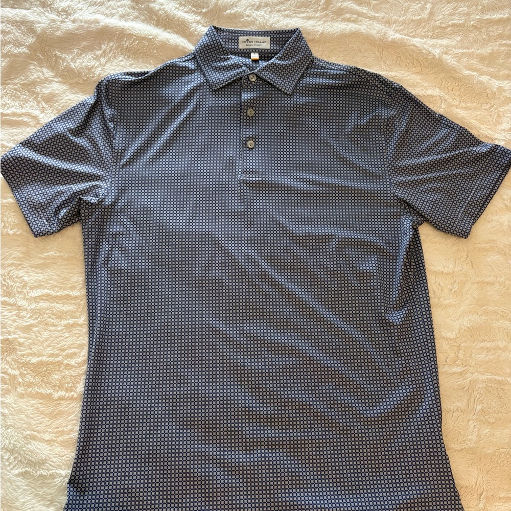 Men’s small Peter Millar Patterned Polo Shirt